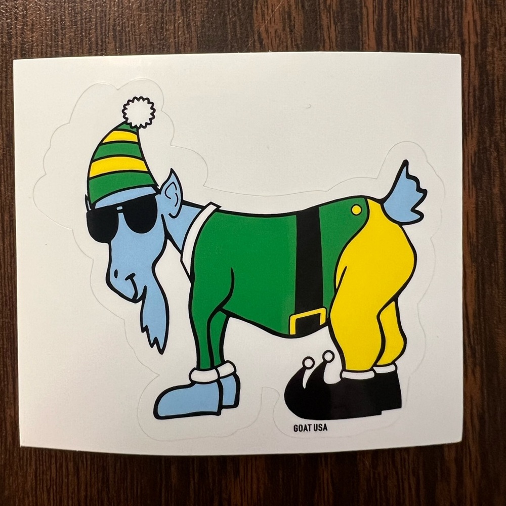 GOAT USA Elf Goat Sticker